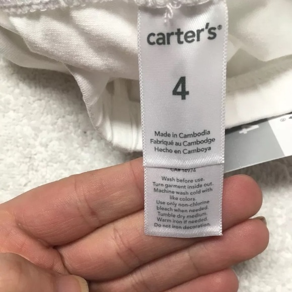 Carter's Girls Floral Flower Capri Leggings - Picture 5 of 7